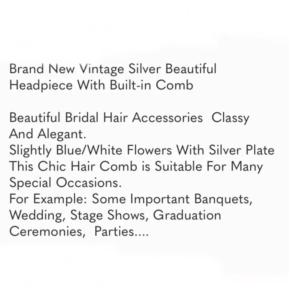 Luxury Bridal Crystal Hair Piece Comb - Picture 8 of 8